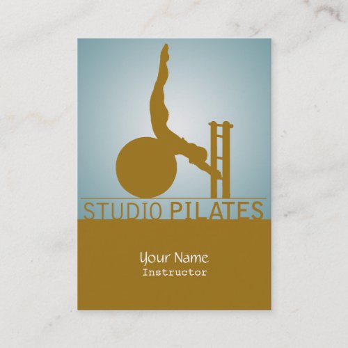 Studio Pilates - Business, Schedule Card Business Card Template
