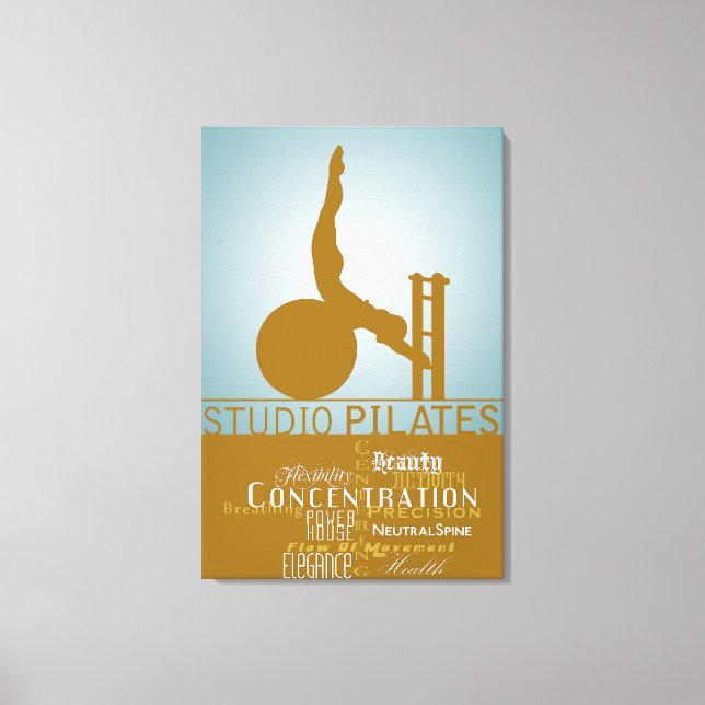 Studio Pilates - Wrapped Canvas Print (Front)