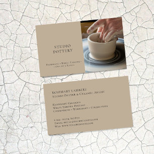 Studio Pottery Handmade Ceramic Artist Pottery Business Card
