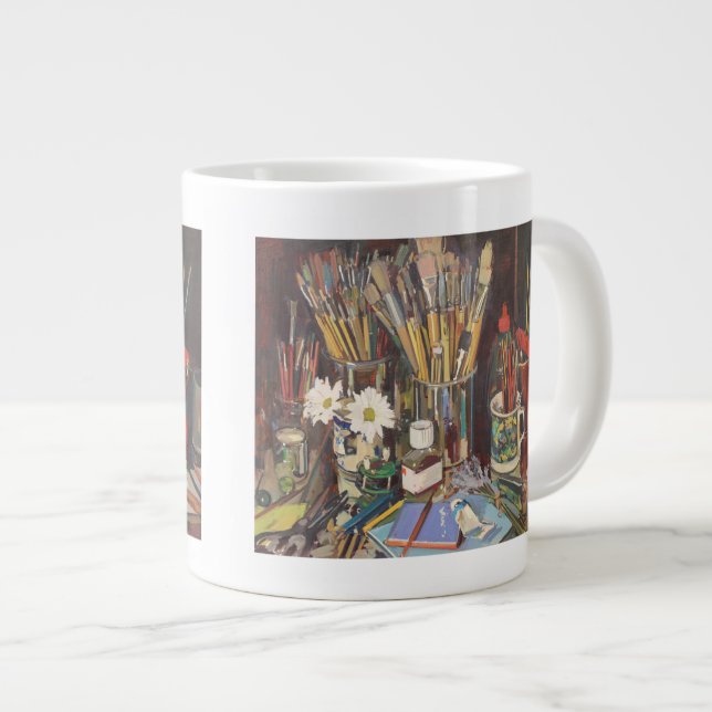 Studio Still Life 2012 Large Coffee Mug (Front Right)