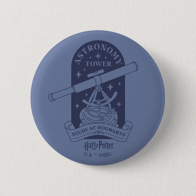 Study at HOGWARTS™ Astronomy Tower Button (Front)