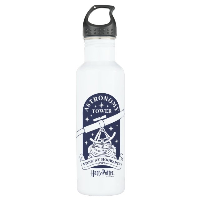Study at HOGWARTS™ Astronomy Tower Stainless Steel Water Bottle (Front)