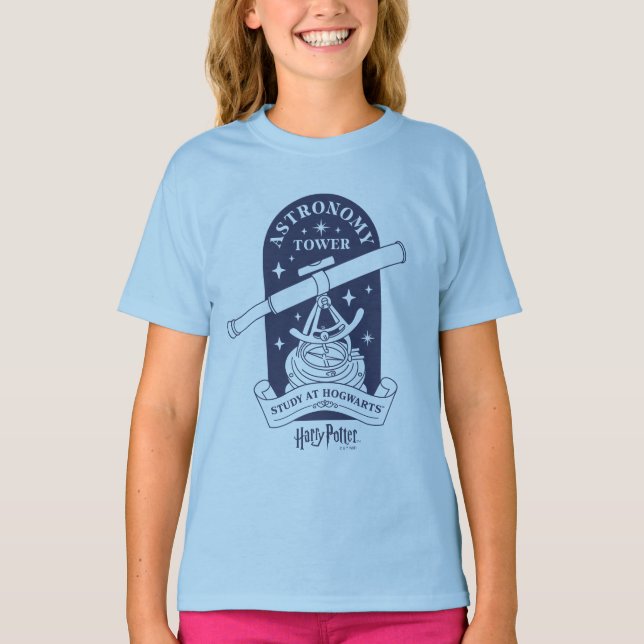 Study at HOGWARTS™ Astronomy Tower T-Shirt (Front)