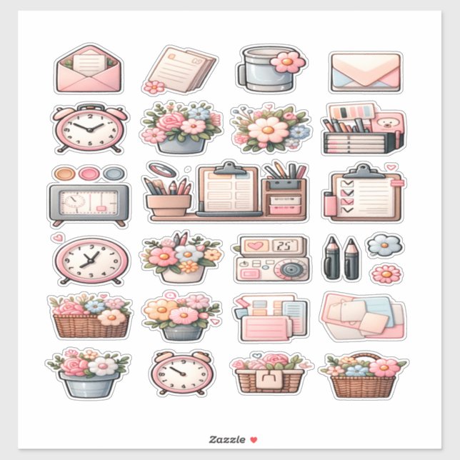 "Study & Bloom – School Garden Set" Sticker (Sheet)