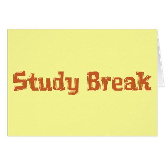 Study Break Gifts Cards (Front Horizontal)