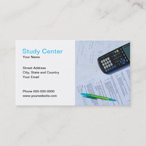 Study Center Business Card