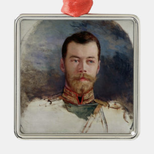 Study for a portrait of Tsar Nicholas II  1898 Metal Ornament