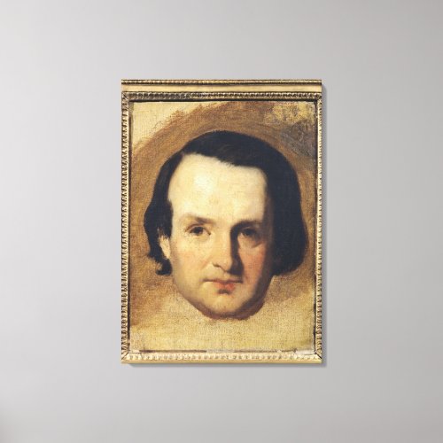 Study for a portrait of Victor Hugo  c1836 Canvas Print
