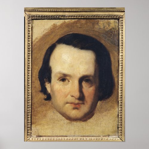 Study for a portrait of Victor Hugo  c1836 Poster