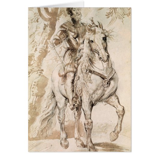 Study for an equestrian portrait cards (Front)