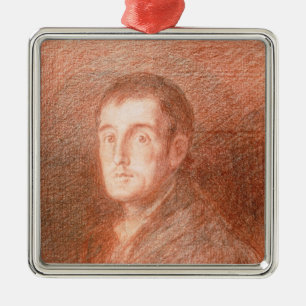 Study for an equestrian portrait metal ornament