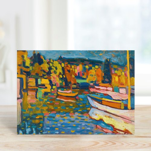 Study for Autumn Landscape with Boats  Kandinsky Card
