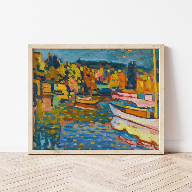Study for Autumn Landscape with Boats | Kandinsky Poster (Creator Uploaded)