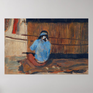 Study for Hopi Weaver by Maynard Dixon Poster