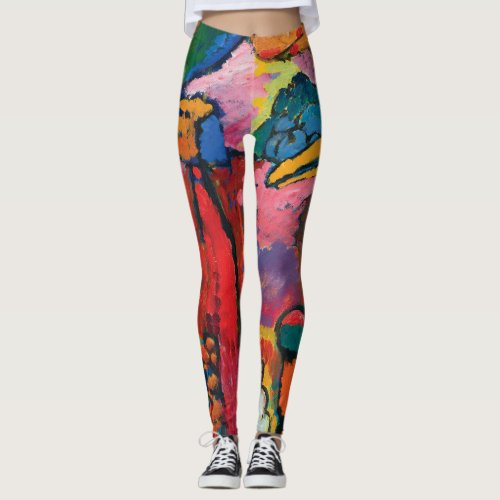 Study for Improvisation V by Wassily Kandinsky Leggings