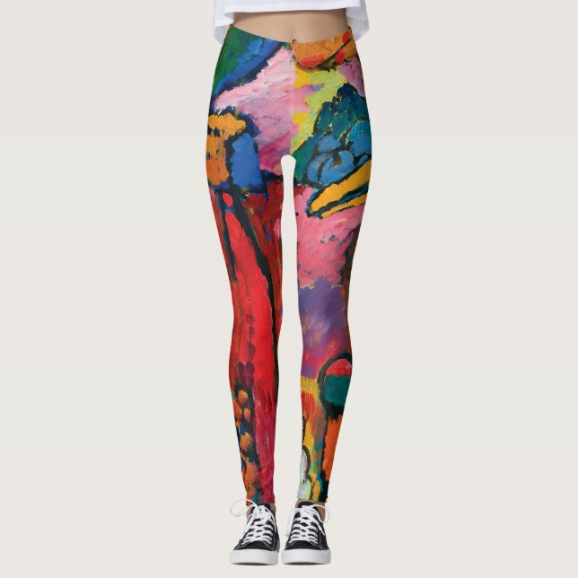 Study for Improvisation V by Wassily Kandinsky Leggings (Front)
