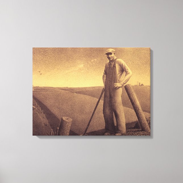 Study for In the Spring, 1939 by Grant Wood Canvas Print (Front)