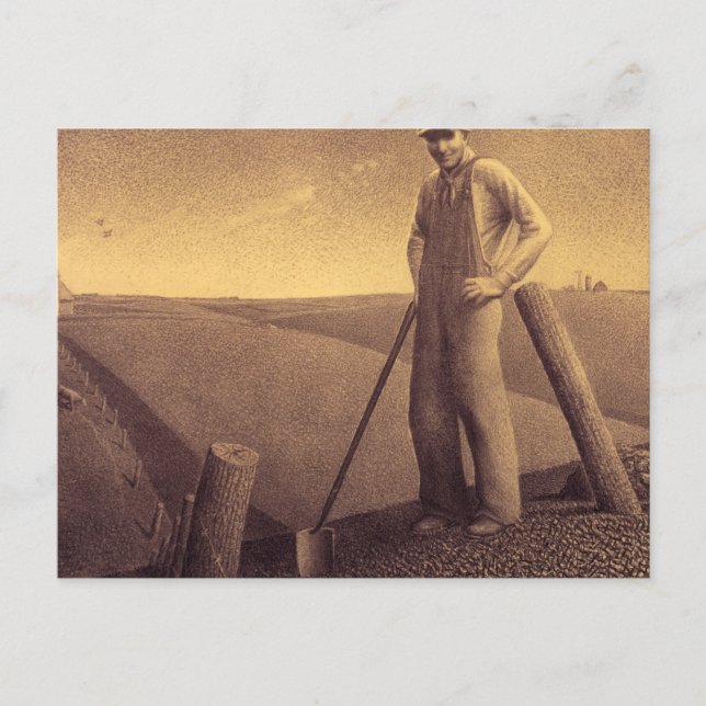 Study for In the Spring, 1939 by Grant Wood Postcard (Front)