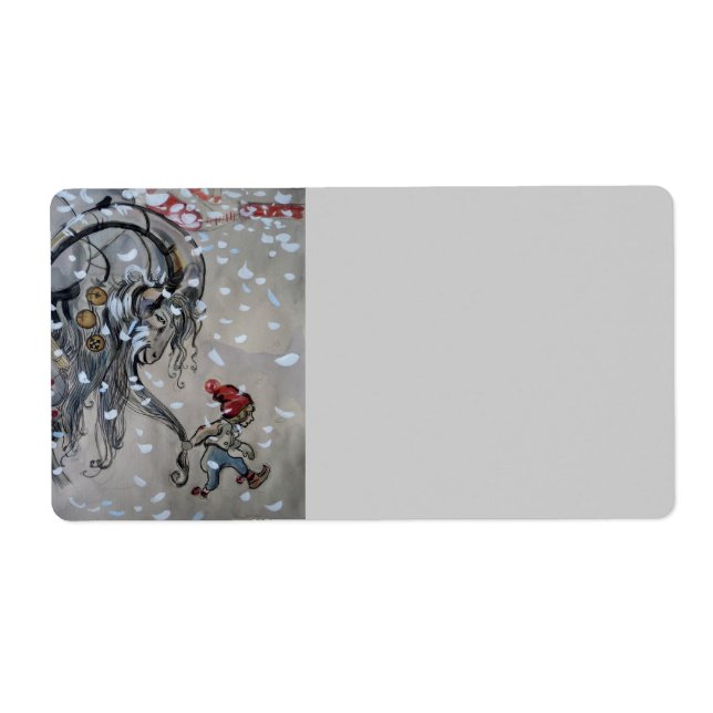 Study for Julbacken  (Yule Goat) 1911 Label (Front)