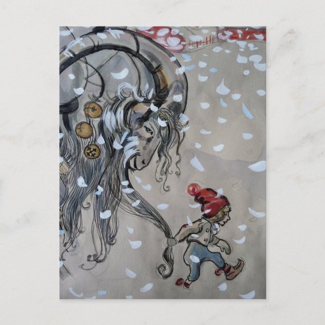 Study for Julbacken  (Yule Goat) 1911 Postcard (Front)