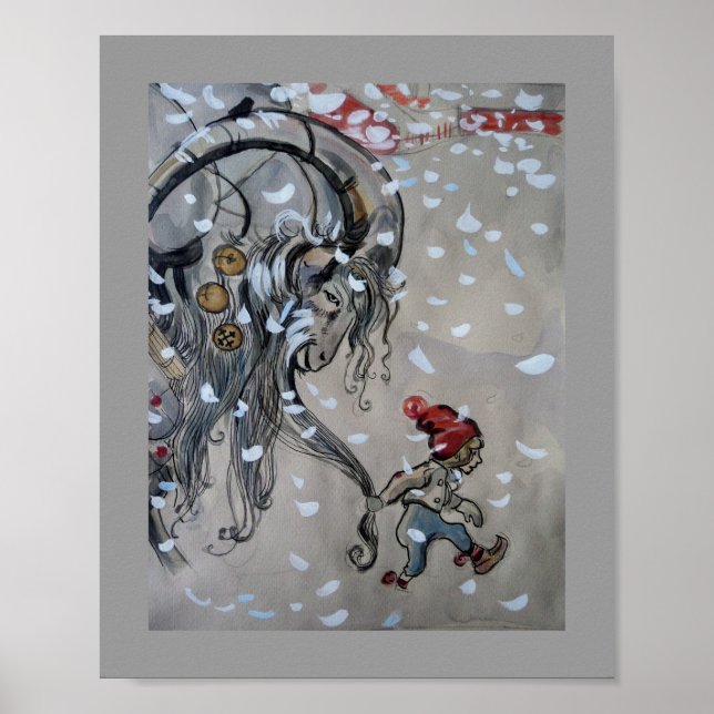 Study for Julbacken  (Yule Goat) 1911 Poster (Front)