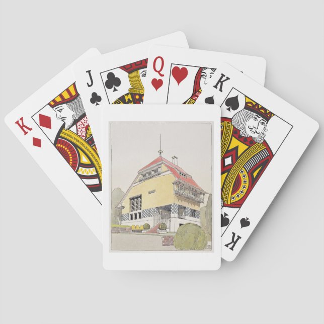 Study for Olbrich's House, Darmstadt, from 'Archit Poker Cards (Back)