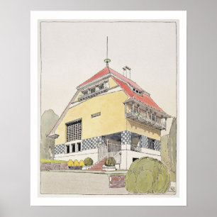 Study for Olbrich's House, Darmstadt, from 'Archit Poster