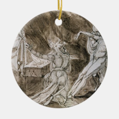 Study for Saul and the Witch of Endor Ceramic Ornament