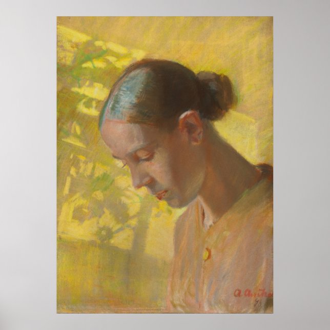 Study for Seamstress’s Head 1890s Poster (Front)
