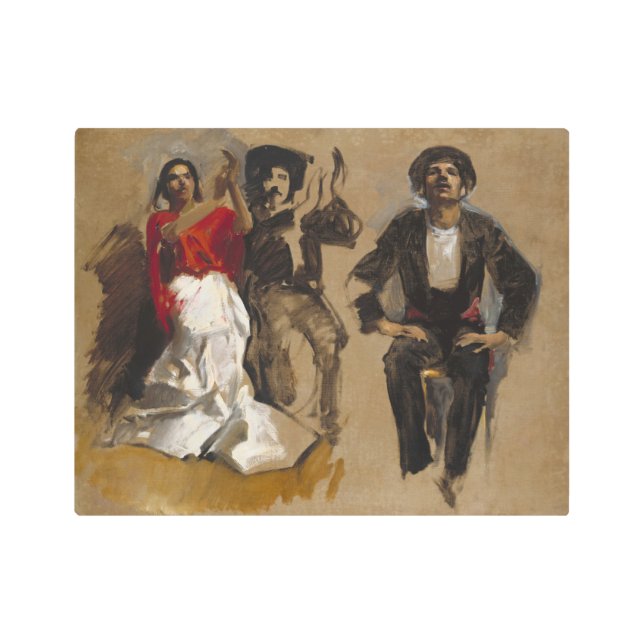 Study for Seated Figures, Sargent   Metal Print (Front)