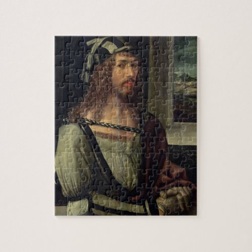 Study for Self Portrait with a Glove c1498 Jigsaw Puzzle