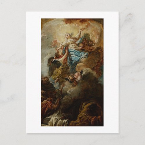 Study for the Assumption of the Virgin c1760 2 Postcard