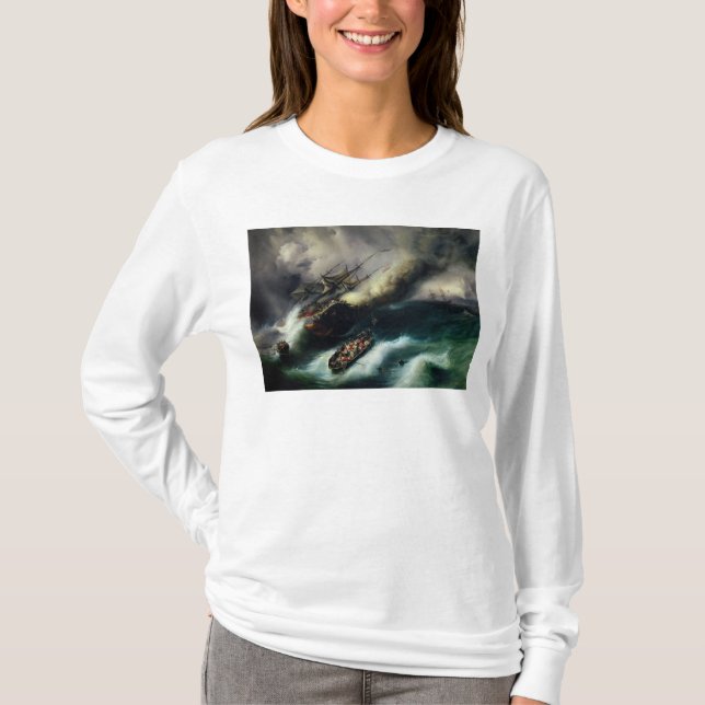 Study for The Burning of the 'Kent' in 1825 T-Shirt (Front)