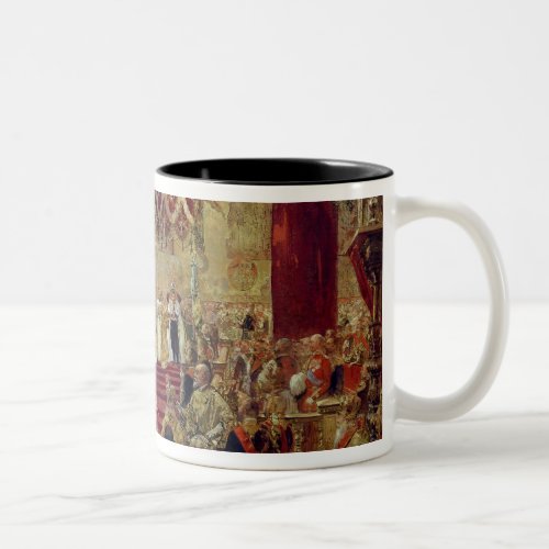 Study for the Coronation of Tsar Nicholas II Two_Tone Coffee Mug