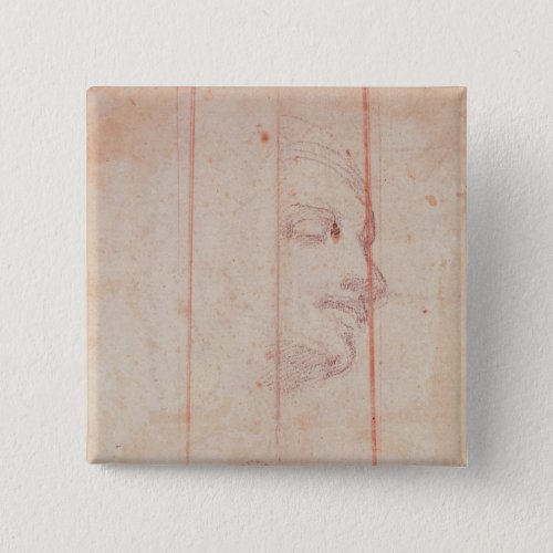 Study for the Head of the Libyan Sibyl Pinback Button