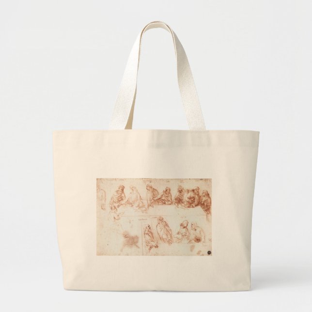 Study for The Last Supper Large Tote Bag (Front)