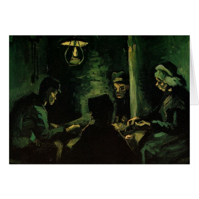 Study for The Potato Eaters by Vincent van Gogh Cards (Front Horizontal)