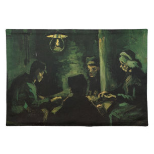 Study for The Potato Eaters by Vincent van Gogh Cloth Placemat