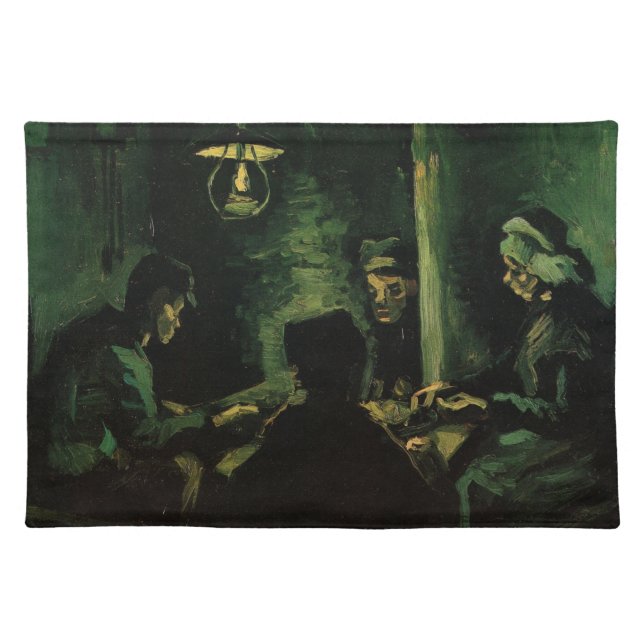 Study for The Potato Eaters by Vincent van Gogh Cloth Placemat (Front)