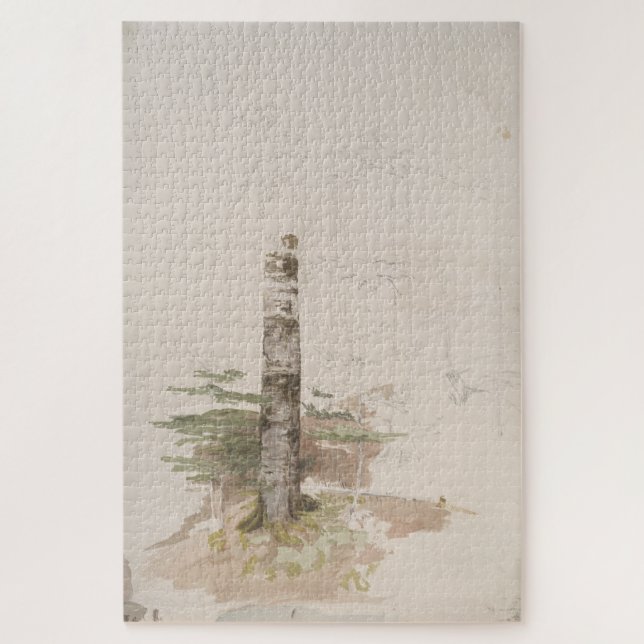 Study from the Interior of a Coniferous Forest Jigsaw Puzzle (Vertical)