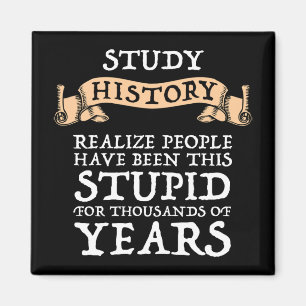 Study History - Realize People Have Been Stupid Magnet