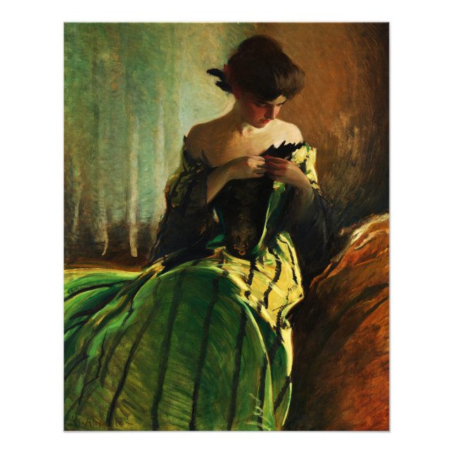 Study in Black and Green by John White Alexander  Photo Print (Front)