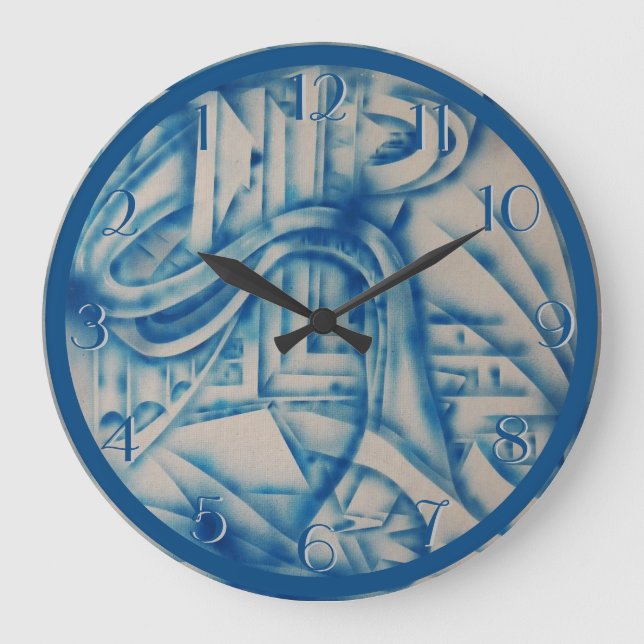 Study in Blue 2 Backward Clock (Front)