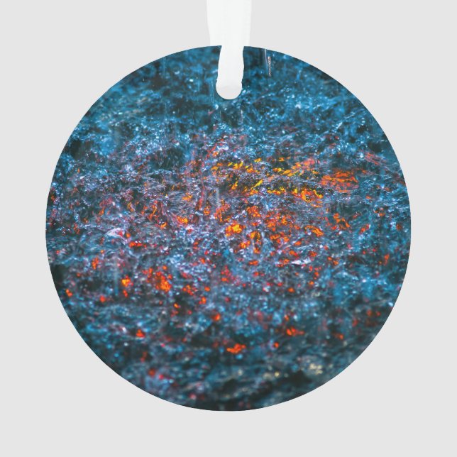 Study In Watercolor - Orange Ornament (Back)