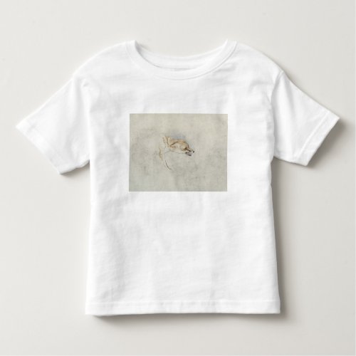 Study of a crouching Fox facing right verso fain Toddler T_shirt