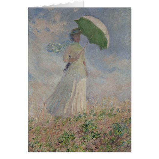 Study of a Figure Outdoors (Facing Right) Monet Cards (Front)
