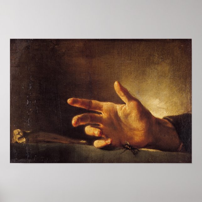 Study of a Hand Poster (Front)