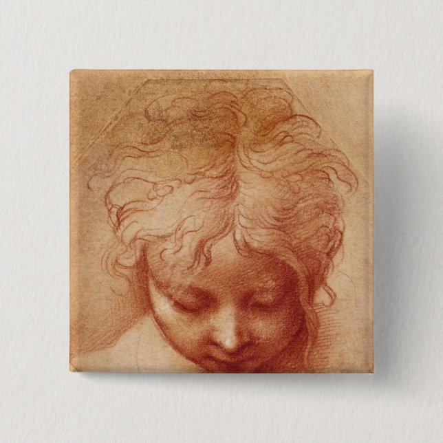 Study of a Head Pinback Button (Front)