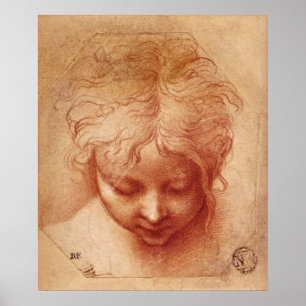 Study of a Head Poster