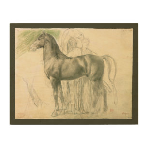 Study of a Horse by Edgar Degas, Vintage Fine Art